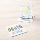 Flip Flops Personalisiert Whimsical Beach House Rechteckiger Pappuntersetzer (Vor Ort)