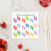 "Flip Flops" Personalisiertes Papier Napkins Serviette (Beispiel)