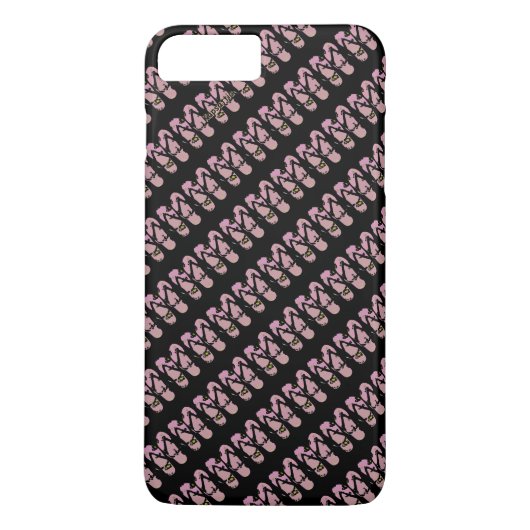 Flip Flops Pink Black Women Case-Mate iPhone Hülle (Rückseite)