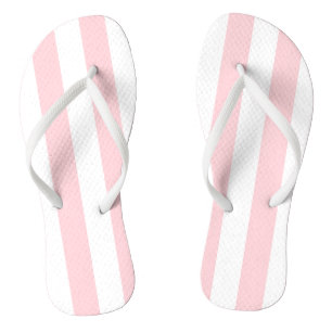 Flip Flops Pink & White Strip Badesandalen