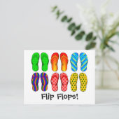 Flip Flops Postkarte (Stehend Vorderseite)