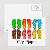 Flip Flops Postkarte (Vorne/Hinten)