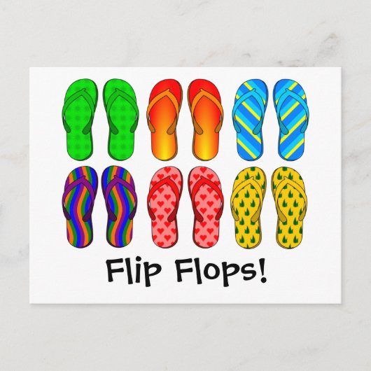 Flip Flops Postkarte (Vorderseite)