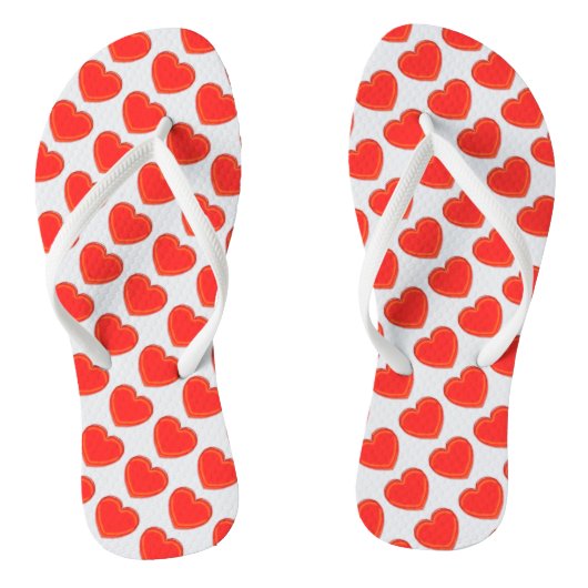 Flip Flops - Red Hearts Badesandalen (Fußbett)