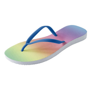 Flip Flops - Regenbogenstreifen Badesandalen