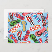 Flip Flops Sandalen Postkarte (Vorne/Hinten)