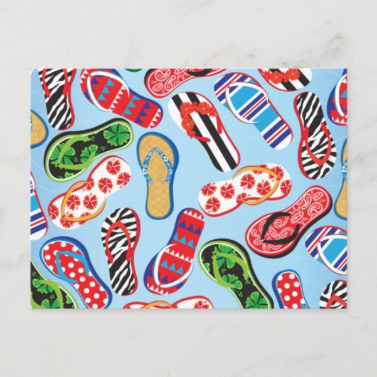 Flip Flops Sandalen Postkarte (Vorderseite)