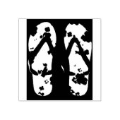 Flip Flops Sandals Kontur Schuhe Tasche Gummi Brie Gummistempel (Prägung)