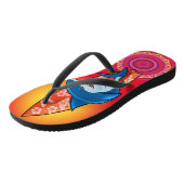 Flip Flops Shark surfen Hippy Boho Reds Badesandalen (Schrägansicht)