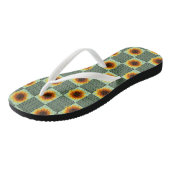 Flip Flops Sonnenblume Badesandalen (Schrägansicht)