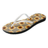 Flip Flops Sonnenblume Badesandalen (Schrägansicht)
