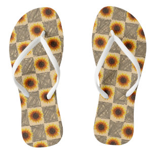 Flip Flops Sonnenblume Badesandalen