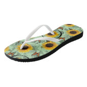 Flip Flops Sonnenblume Badesandalen (Schrägansicht)