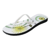 Flip Flops Sonnenblume Badesandalen (Schrägansicht)