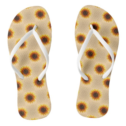 Flip Flops Sonnenblume Badesandalen (Fußbett)