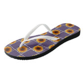 Flip Flops Sonnenblume Badesandalen (Schrägansicht)