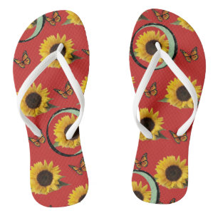 Flip Flops Sonnenblume Badesandalen