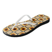 Flip Flops Sonnenblume Badesandalen (Schrägansicht)