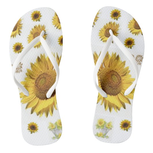 Flip Flops Sonnenblume Badesandalen (Fußbett)