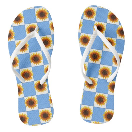 Flip Flops Sonnenblume Badesandalen (Fußbett)