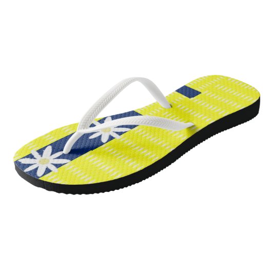 Flip Flops Sonnenblume Badesandalen (Schrägansicht)