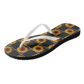 Flip Flops Sonnenblume Badesandalen (Schrägansicht)