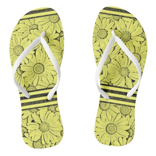 Flip Flops Sonnenblume Badesandalen (Fußbett)