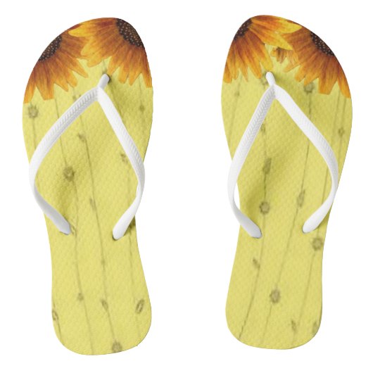 Flip Flops Sonnenblume Badesandalen (Fußbett)