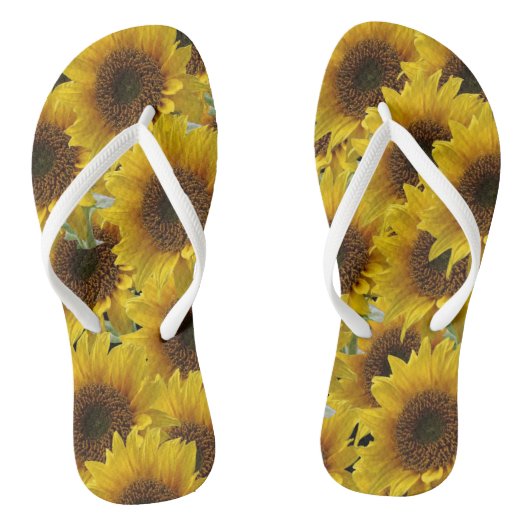 Flip Flops Sonnenblume Badesandalen (Fußbett)