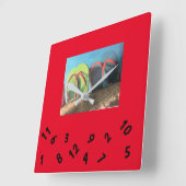 ***FLIP FLOPS*** SQUARE WANDSCHALTER QUADRATISCHE WANDUHR (Winkel)