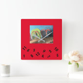 ***FLIP FLOPS*** SQUARE WANDSCHALTER QUADRATISCHE WANDUHR (Zuhause)