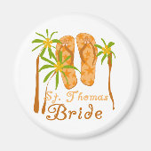 Flip Flops St. Thomas Bride Magnet (Vorne)