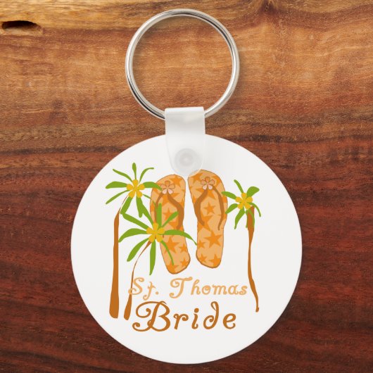 Flip Flops St. Thomas Bride Schlüsselanhänger (Vorderseite)