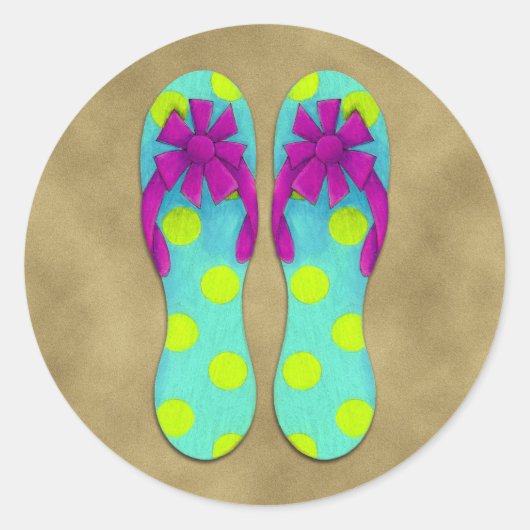 Flip Flops Sticker (Vorderseite)