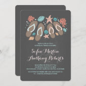 Flip-Flops-Strand-Probe Chalkboard Abendessen Einladung (Vorne/Hinten)