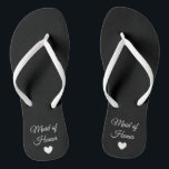 Flip-Flops - Trauzeugin des Herzschlags Badesandalen<br><div class="desc">Flip Flops für die Mitglieder Ihres Brautparty! Einfach anpassbar,  ändern Sie die Farbe des Gurtbandes,  die Sohle-Farben,  fügen Sie Text oder andere Bilder!</div>