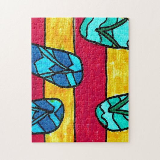 Flip Flops Treffen Puzzle (Vertikal)