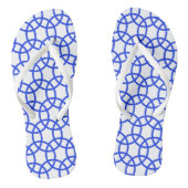 Flip Flops - Überlappen von blauen Circles Badesandalen (Fußbett)