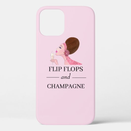 Flip Flops und Champagner Case-Mate iPhone Hülle (Rückseite)