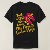 Flip Flops und Lemon Drops Summer Palms Lemon Drop T-Shirt (Design vorne)