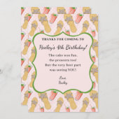 Flip Flops und Lemonade Danke-Karte Dankeskarte (Vorne/Hinten)