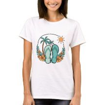 Flip Flops und Palmen Sommer Strand Vibes