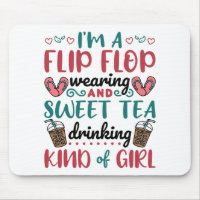 Flip Flops und Sweet Tea Art Girl