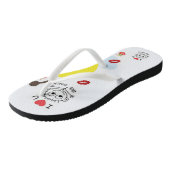 Flip Flops Valentinstag Badesandalen (Schrägansicht)