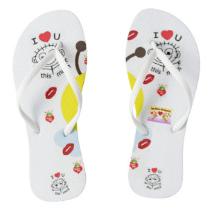 Flip Flops Valentinstag Badesandalen
