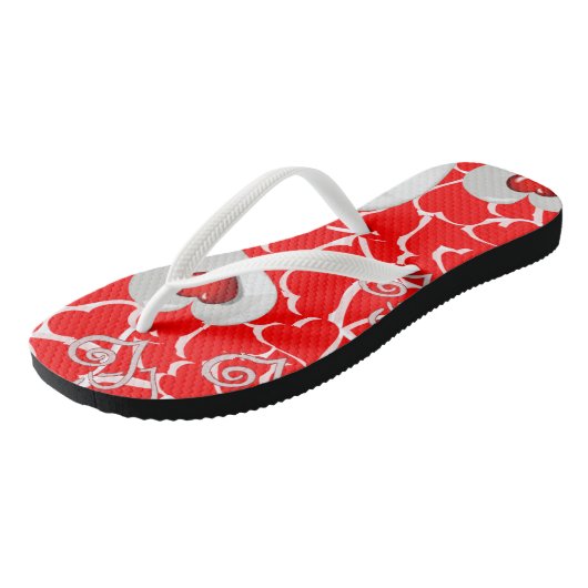 Flip Flops Valentinstag Badesandalen (Schrägansicht)