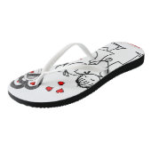 Flip Flops Valentinstag Badesandalen (Schrägansicht)