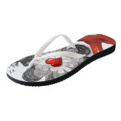 Flip Flops Valentinstag Badesandalen (Schrägansicht)