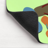 Flip Flops Vector Art Mousepad (Ecke)