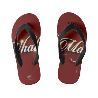 Flip Flops Whale Magic Burgundy Kinderbadesandalen
